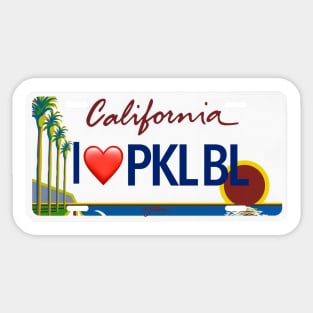 California Dreamin Pickleball License Sticker